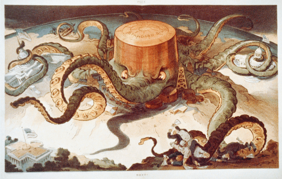 Standard Oil company as an octopus
